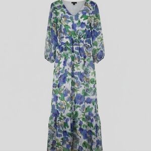 Nina Leonard Floral Dress
